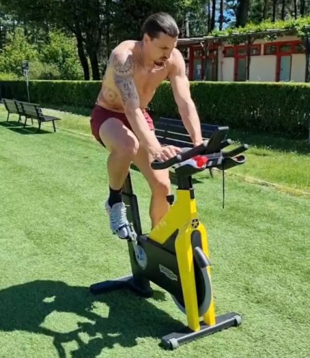 Foto:PrtSc/Instagram/Trening Zlatan Ibrahimović